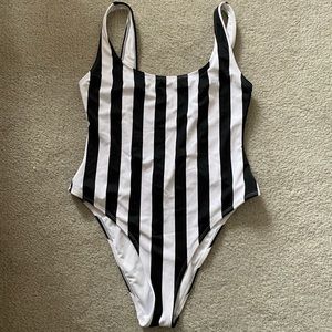 Striped One-Piece Swimsuit (never worn)